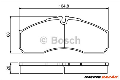 BOSCH 0986494266 Fékbetét - MERCEDES-BENZ