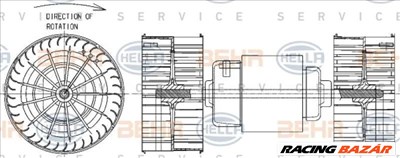 HELLA 8EW 351 043-381 Utastér-ventillátor - RENAULT, PORSCHE, TOYOTA, FIAT, AUDI, BMW, OPEL