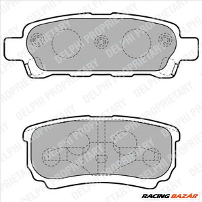 DELPHI LP1852 Fékbetét - MITSUBISHI