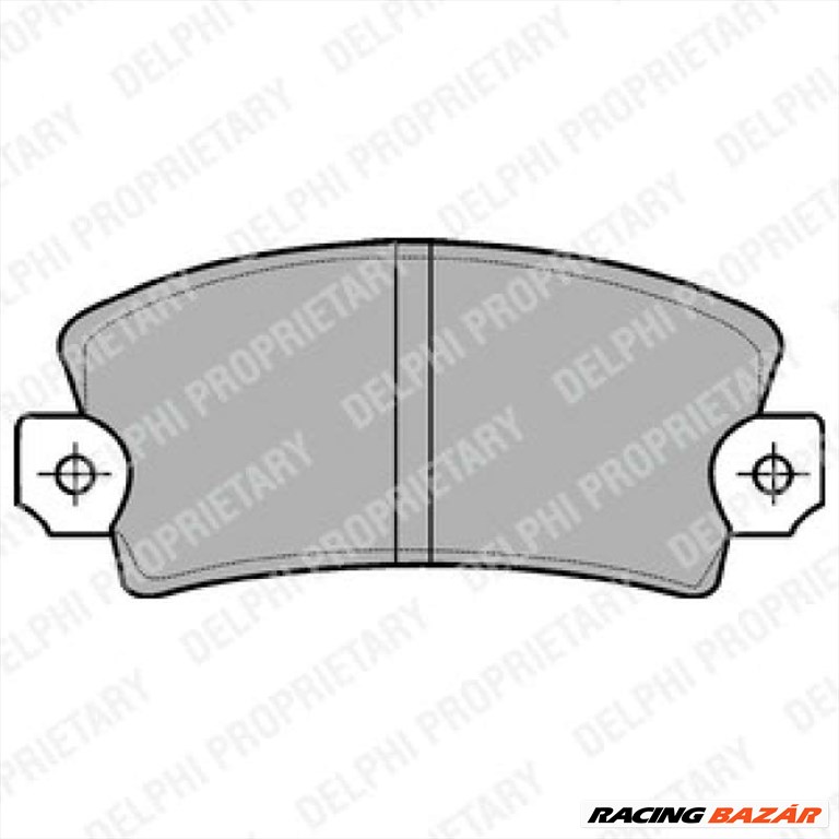 DELPHI LP56 Fékbetét - RENAULT, CITROEN, PEUGEOT, TALBOT, DACIA 1. kép