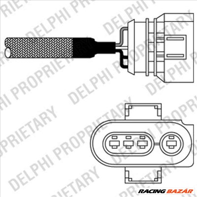 DELPHI ES10967-12B1 Lambdaszonda - VOLKSWAGEN, SEAT, MAZDA