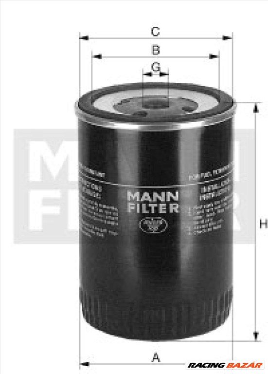 MANN-FILTER wk9801 Üzemanyagszűrő - RENAULT, VAUXHALL, TOYOTA, VOLKSWAGEN, AUDI, FIAT, CHEVROLET 1. kép