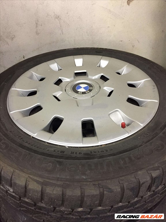  Bmw e46 lemez R15 használt felni, rajta 195/65 R15 használt téli gumi  1. kép