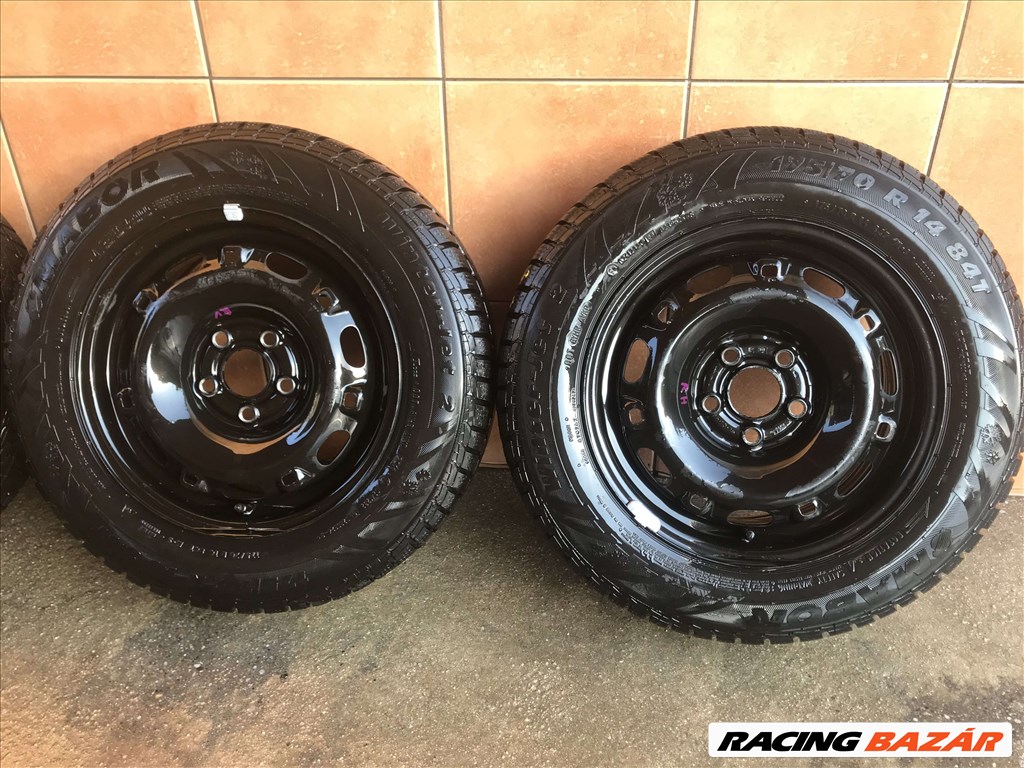  SKODA FABIA 14" LEMEZFELNI 5X100 TÉLI 175/70R14 GUMIVAL OLCSÓN!!! 3. kép