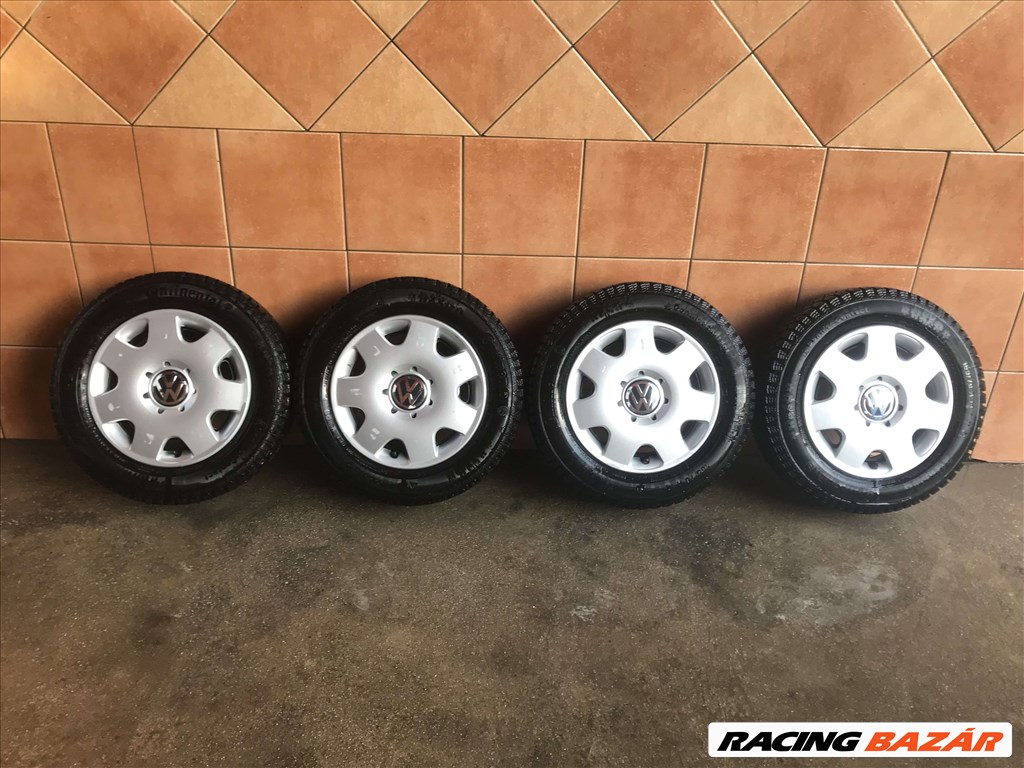  VW POLO 14" LEMEZFELNI 5X100 TÉLI 165/70R14 GUMIVAL OLCSÓN!!! 1. kép