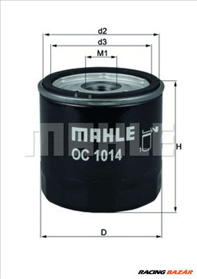 MAHLE ORIGINAL oc1014 Olajszűrő - VOLVO
