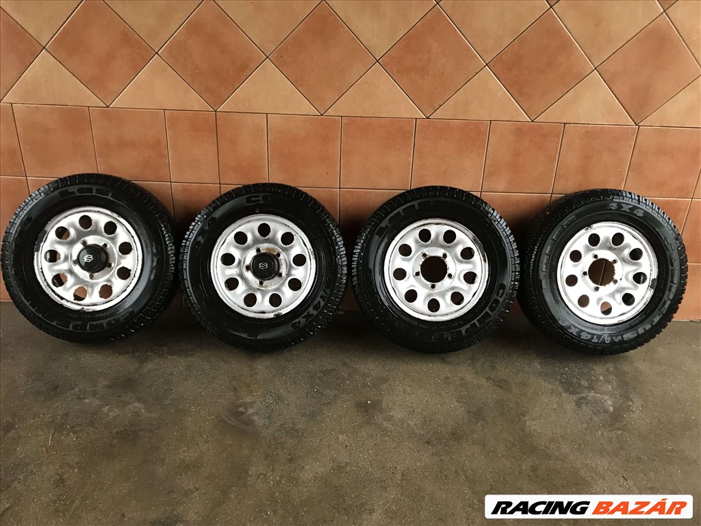  SUZUKI VITARA 15" LEMEZFELNI TÉLI M+S 195/80R15 GUMIVAL OLCSÓN!!! 1. kép