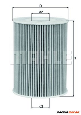 MAHLE ORIGINAL ox254d5 Olajszűrő - PORSCHE