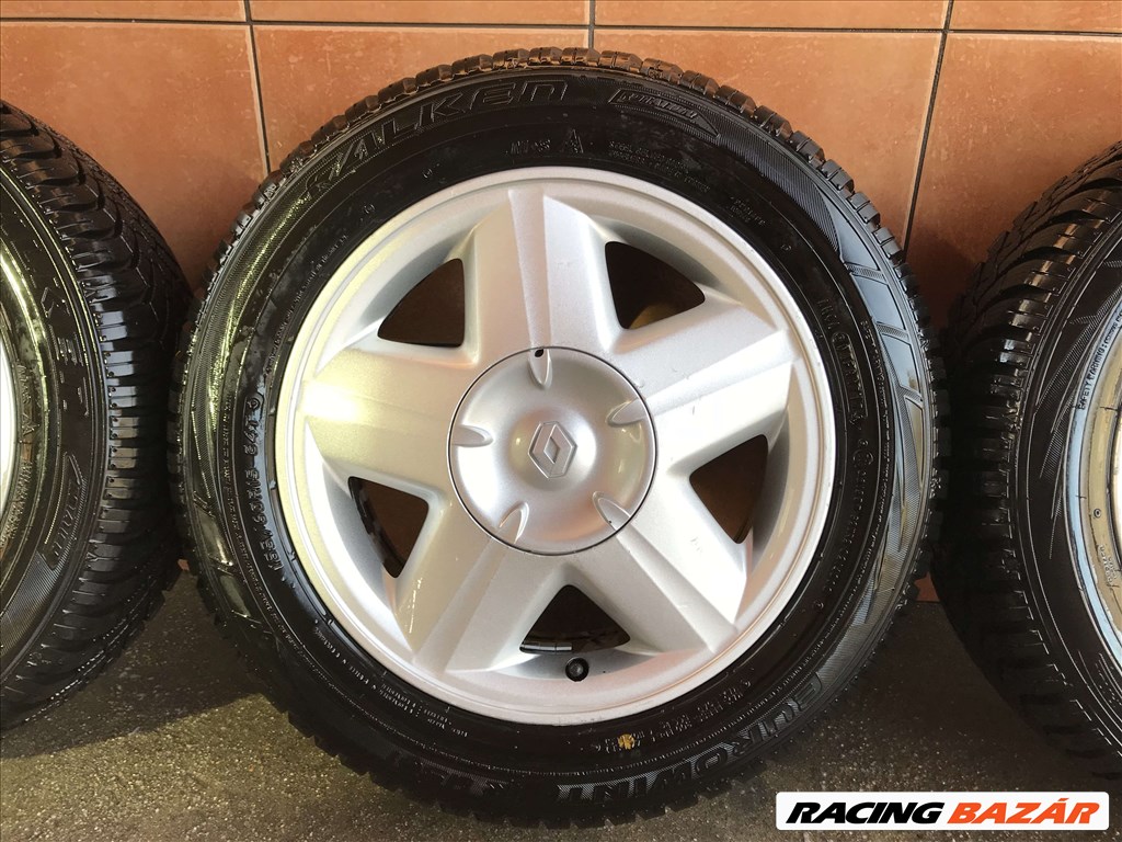 RENAUT CLIO 15" ALUFELNI 4X100 TÉLI 185/60R15 GUMIVAL OLCSÓN!!! 4. kép