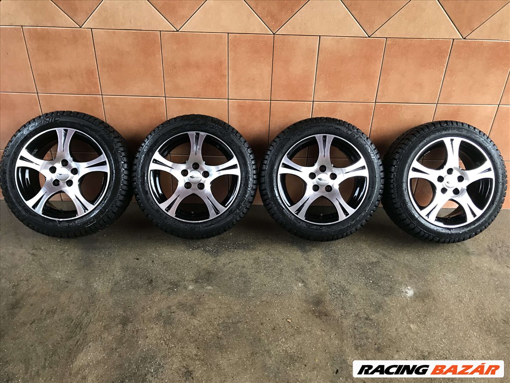 VW POLO 15" ALUFELNI 5X100 TÉLI 185/55R15 ÚJ GUMIKKAL OLCSÓN!!!!! 1. kép