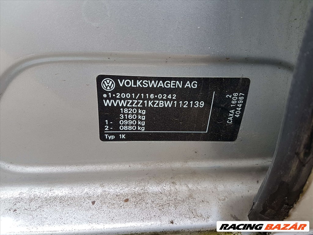 Volkswagen Golf VI 1.4 TSI CAXA bontott alkatrészek, bontás 10. kép