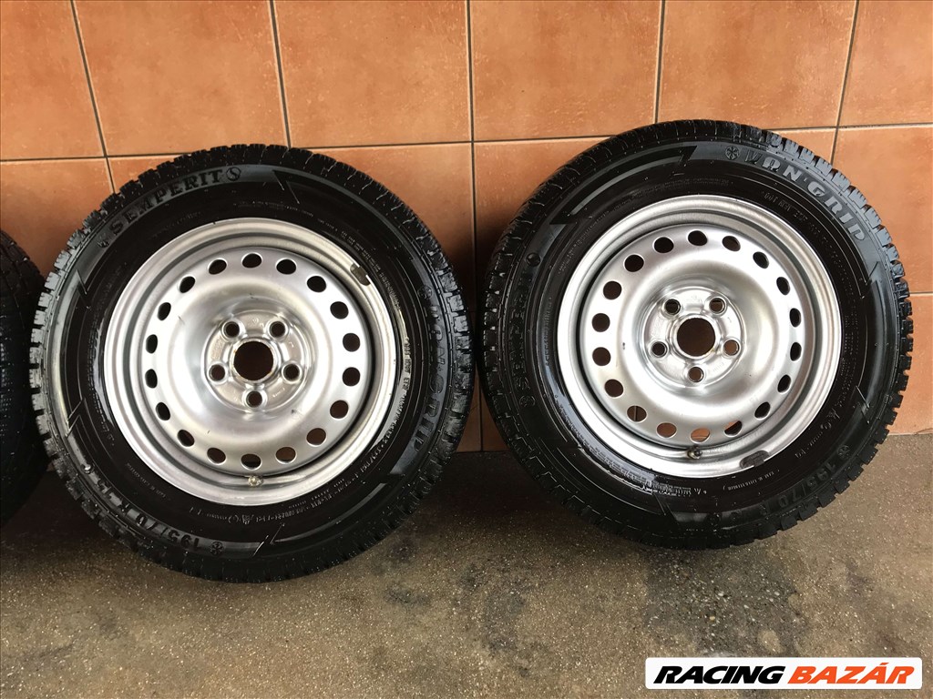 VW TRANSPORTER T4 15" LEMEZFELNI 5X112 TÉLI 205/70R15C GUMIVAL OLCSÓN!!! 3. kép