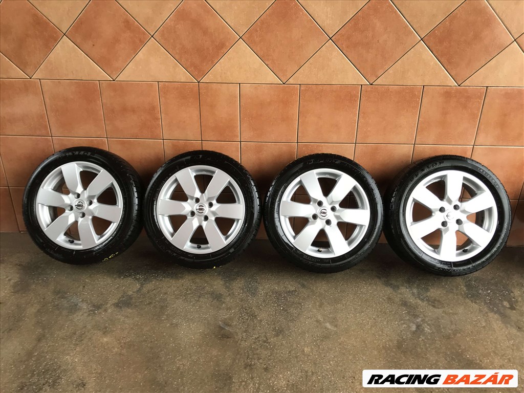 NISSAN 16" ALUFELNI 4X100 NYÁRI 185/55R16 GUMIVAL OLCSÓN!!!!! 1. kép