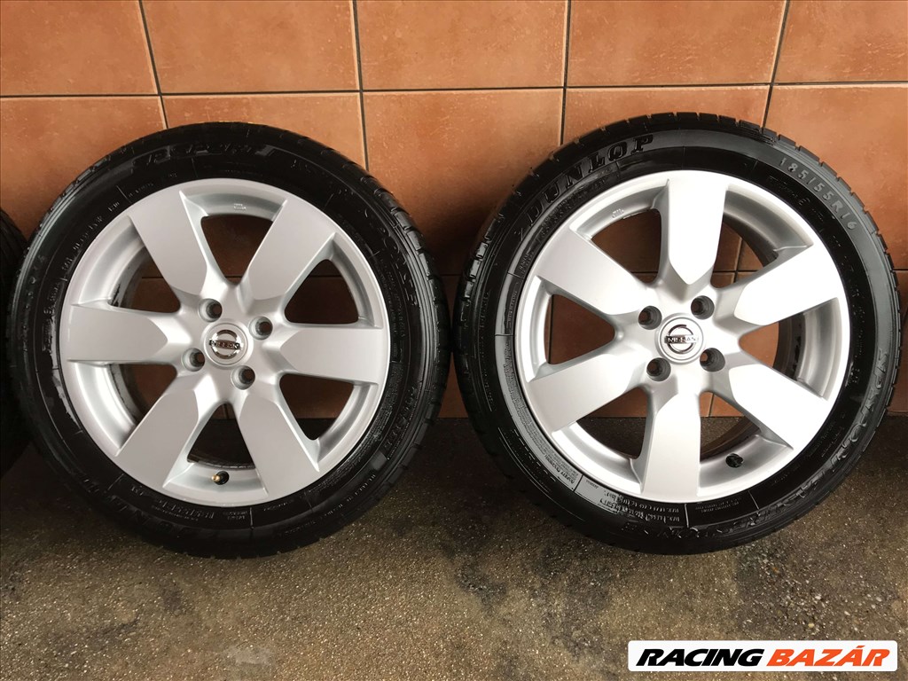NISSAN 16" ALUFELNI 4X100 NYÁRI 185/55R16 GUMIVAL OLCSÓN!!!!! 3. kép