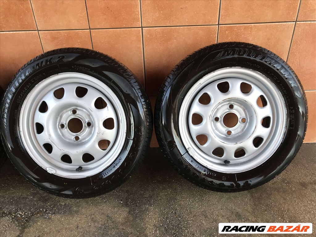  VW 14" LEMEZFELNI 4X100 NYÁRI 185/60R14 GUMIVAL OLCSÓN!!!! 3. kép