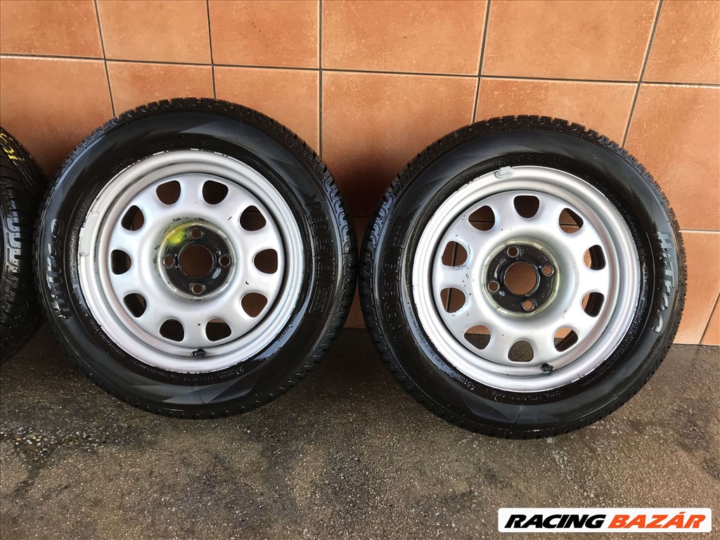  VW 14" LEMEZFELNI 4X100 NYÁRI ÚJSZERŰ 185/60R14 GUMIVAL OLCSÓN!!! 3. kép