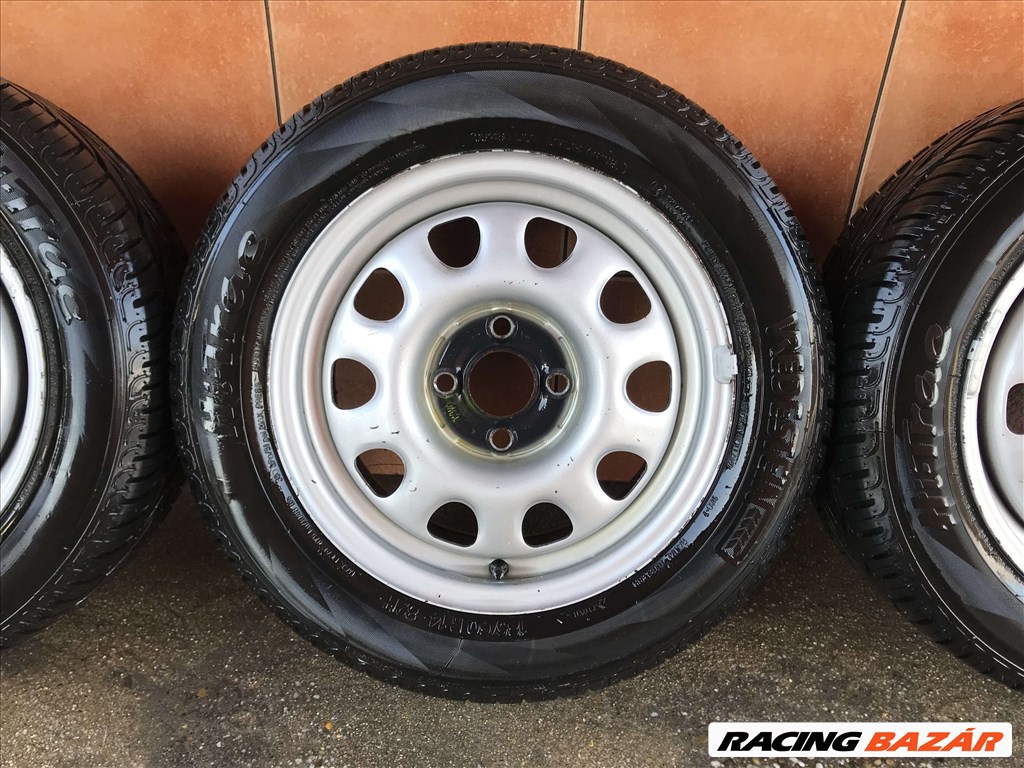  VW 14" LEMEZFELNI 4X100 NYÁRI ÚJSZERŰ 185/60R14 GUMIVAL OLCSÓN!!! 4. kép