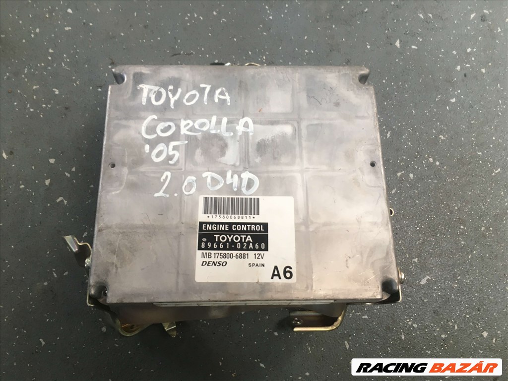 Toyota Corolla 2.0 D4D motorvezérlő 8966102A60 2. kép