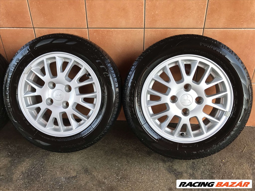  MITSUBISHI LANCER 15" ALUFELNI 4X114,3 NYÁRI195/60R15 GUMIVAL OLCSÓN!!! 3. kép