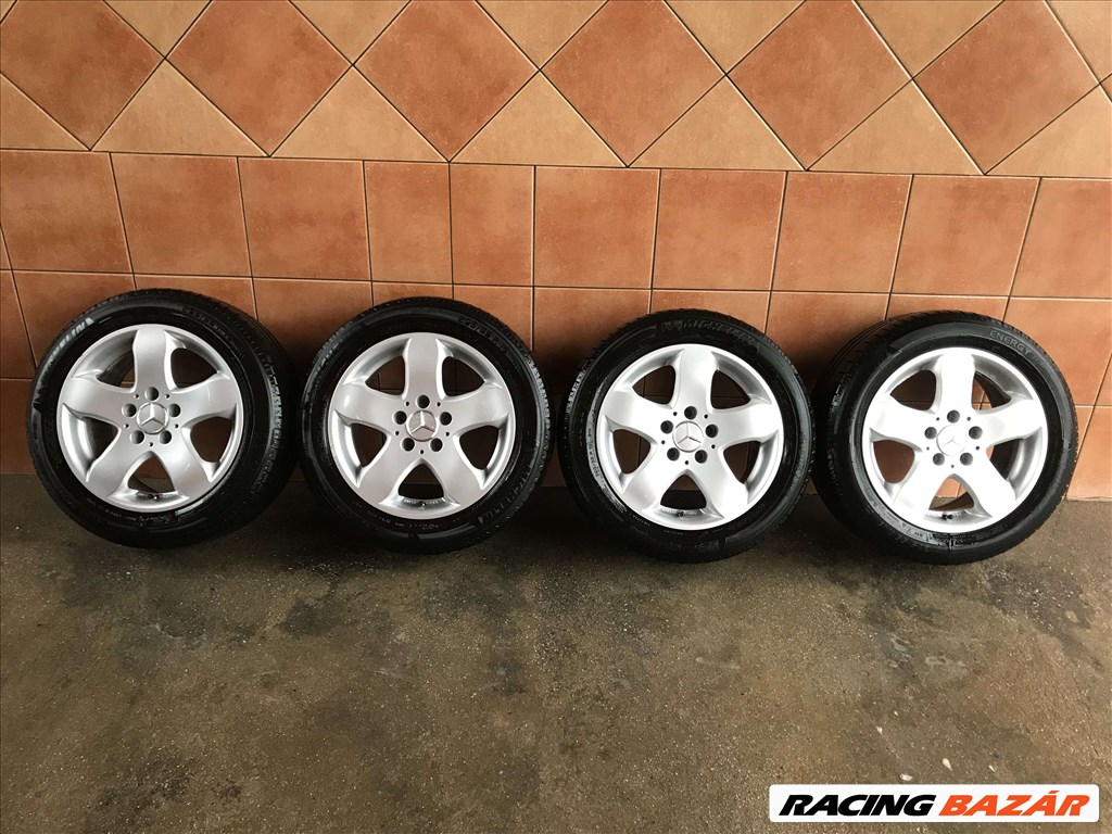  MERCEDES 16" ALUFELNI 5X112 NYÁRI 205/55R16 GUMIVAL OLCSÓN!!!! 1. kép