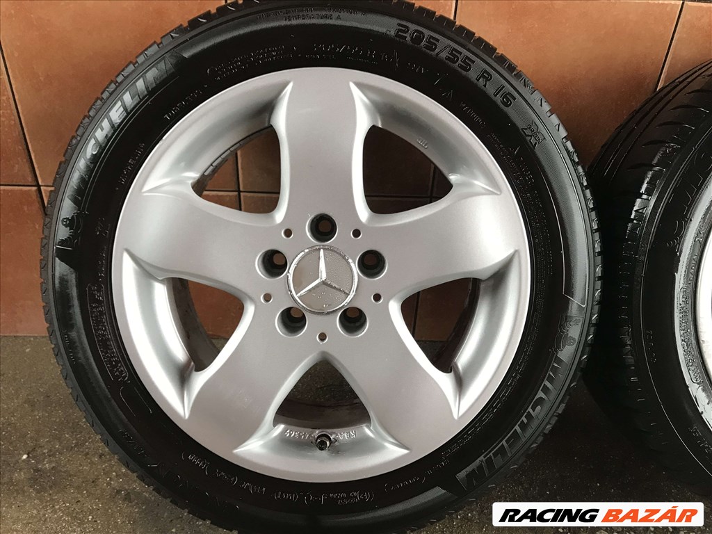  MERCEDES 16" ALUFELNI 5X112 NYÁRI 205/55R16 GUMIVAL OLCSÓN!!!! 4. kép