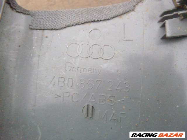 AUDI A6 C5 MÜSZERFAL BAL BELSŐ TAKARÓ MÜANYAG   4B0 857 085 A 2. kép