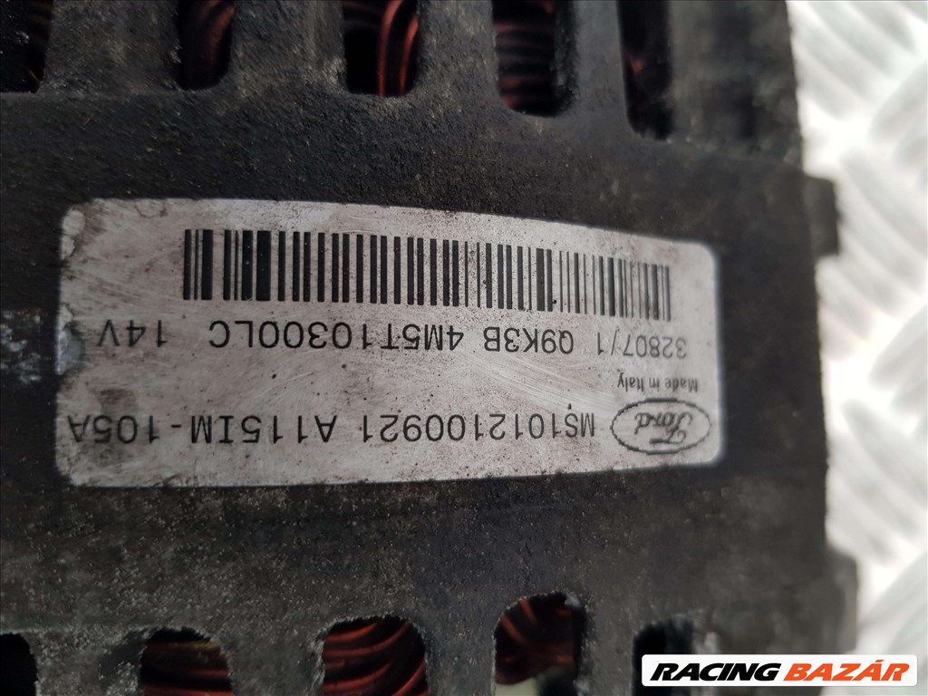 Ford c-max cmax generátor + szabadonfutó 1.8 tdci DENSO 125LE 2008as 3. kép