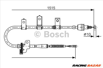 BOSCH 1987482097 Kézifék bowden - KIA