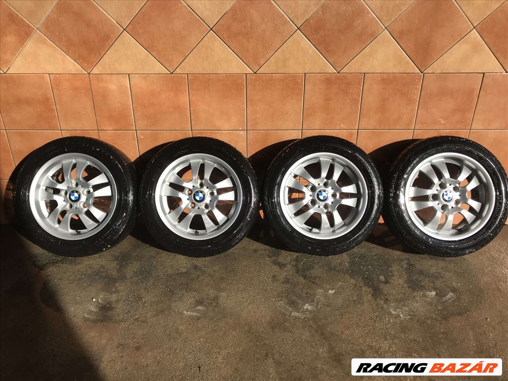  BMW 16" ALUFELNI 5X120 NYÁRI 205/55R16 GUMIKKAL OLCSÓN!!!! 1. kép