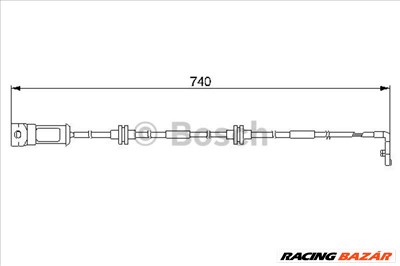 BOSCH 1987474933 Fékbetét kopás visszajelző - OPEL, VAUXHALL