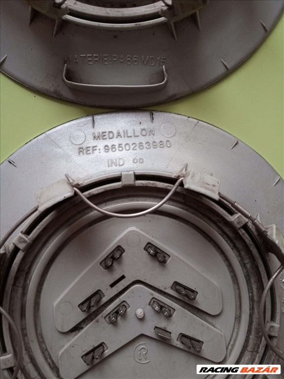 Citroen C2, C3, C4, Berlingo, Medaillon gyári alufelni felnikupak, felniközép, felni kupak közép 3. kép