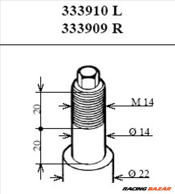 KYB 333909 Lengéscsillapító - BMW