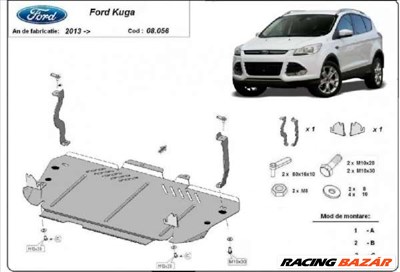 Ford Kuga 2013- motorvédő lemez