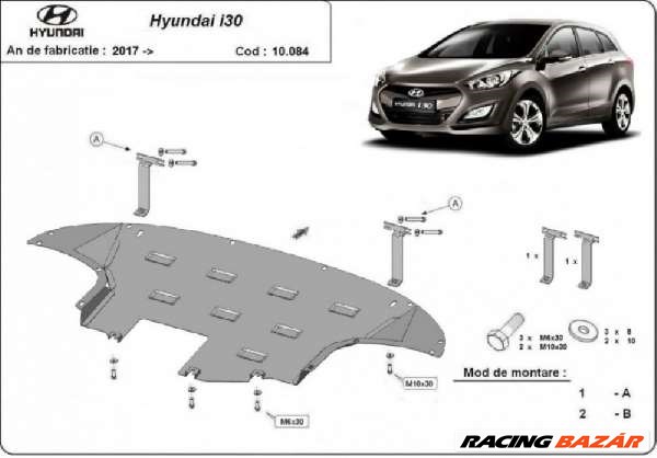 Hyundai i30 2017- motorvédő lemez 1. kép