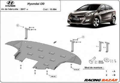 Hyundai i30 2017- motorvédő lemez