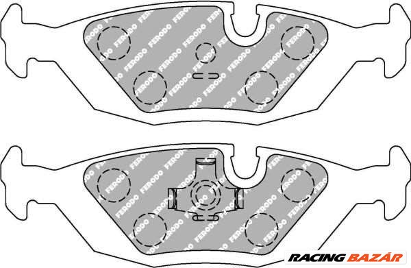 BMW E30 Ferodo DS2500 hátsó fékbetét szett FCP296H  1. kép