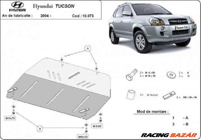 Hyundai Tucson 2004- motorvédő lemez