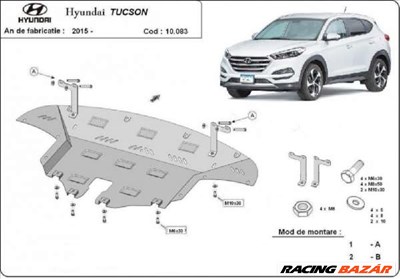 Hyundai Tucson 2015- motorvédő lemez