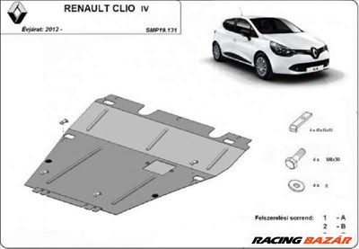 Renault Clio 4 2012- motorvédő lemez 