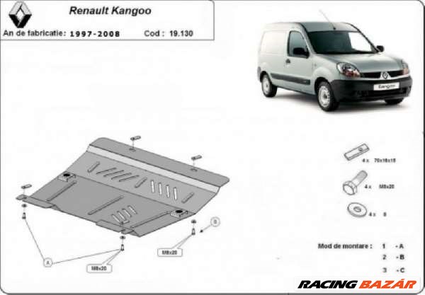 Renault Kangoo 1 1997- motorvédő lemez  1. kép