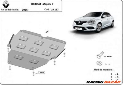 Renault Megane 4 2016- motorvédő lemez