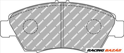 Honda Civic -2001 Ferodo DS2500 fékbetét szett első FCP776H