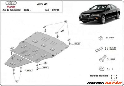 Audi A6 4F motorvédő lemez
