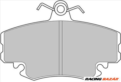 Renault Clio I-II Ferodo DS2500 fékbetét szett első FCP845H