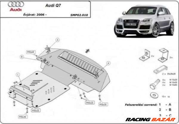 Audi Q7 motorvédő lemez 1. kép