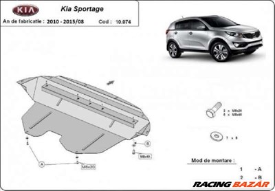Kia Sportage 2010- motorvédő lemez 