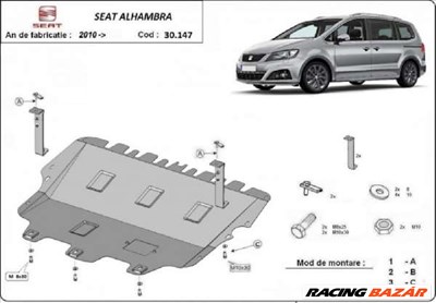 Seat Alhambra 2010- motorvédő lemez 