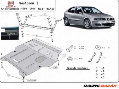 Seat Leon/Toledo 1998- motorvédő lemez