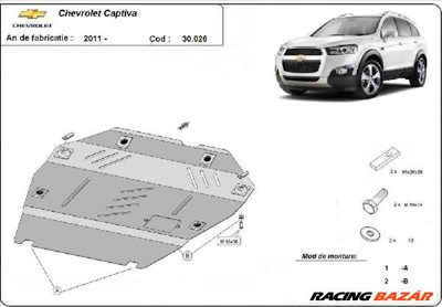Chevrolet Captiva 2011- motorvédő lemez