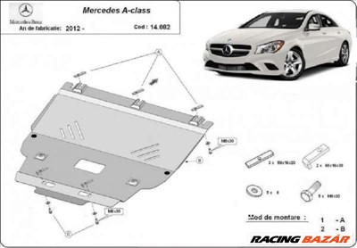 Mercedes A osztály W176 2012- motorvédő lemez 